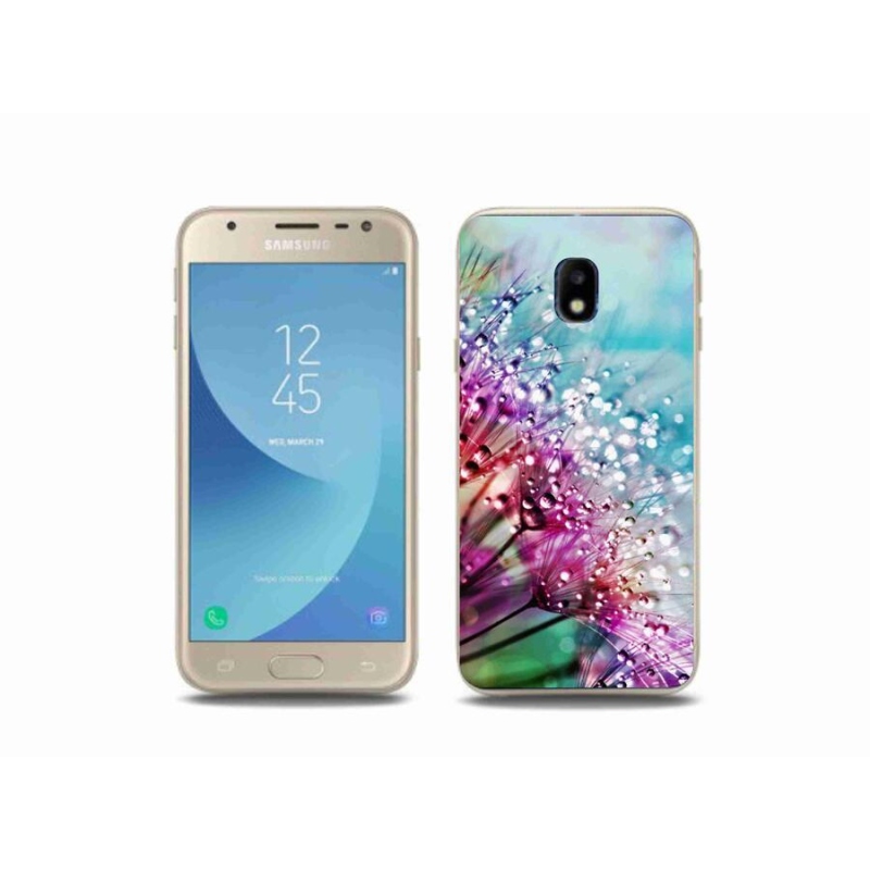 Gélový kryt mmCase na mobil Samsung Galaxy J3 (2017) - farebné kvety