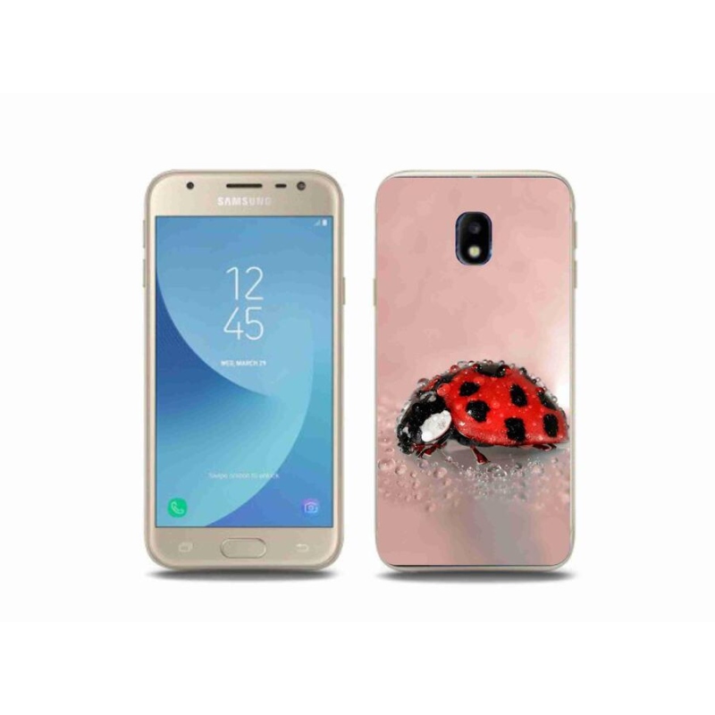 Gélový kryt mmCase na mobil Samsung Galaxy J3 (2017) - lienka