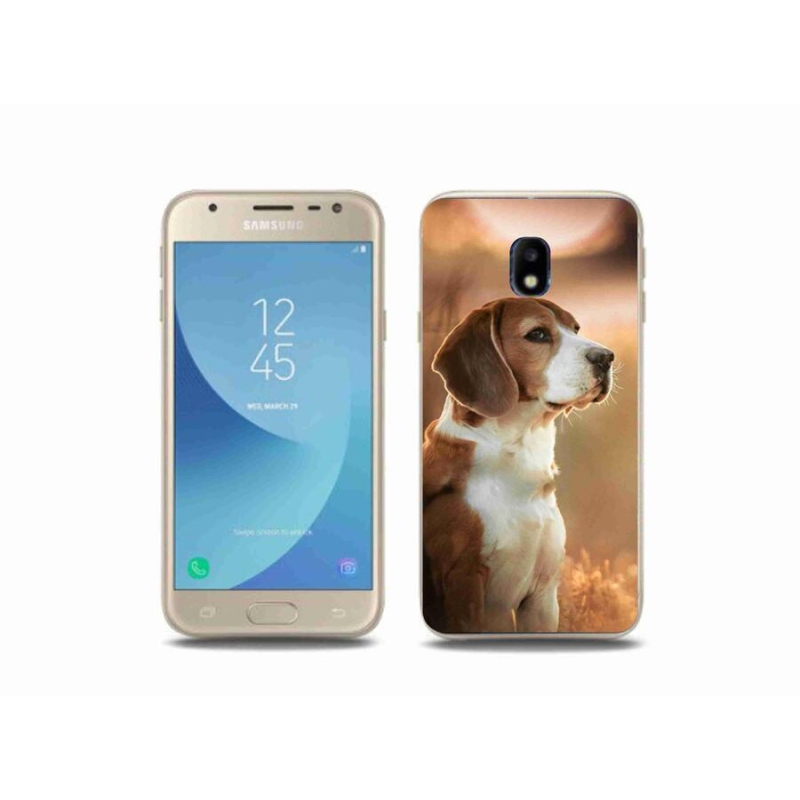 Gélový kryt mmCase na mobil Samsung Galaxy J3 (2017) - bígl