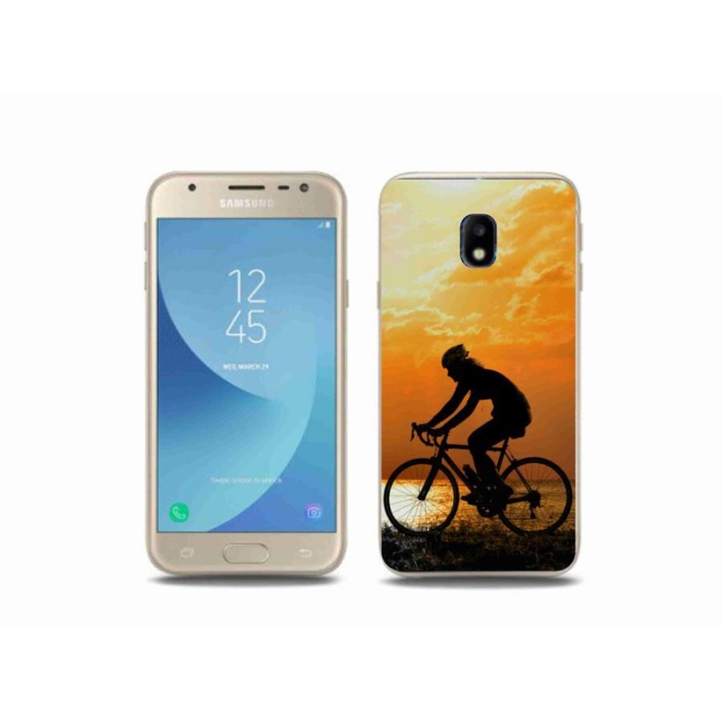 Gélový kryt mmCase na mobil Samsung Galaxy J3 (2017) - cyklovýlety