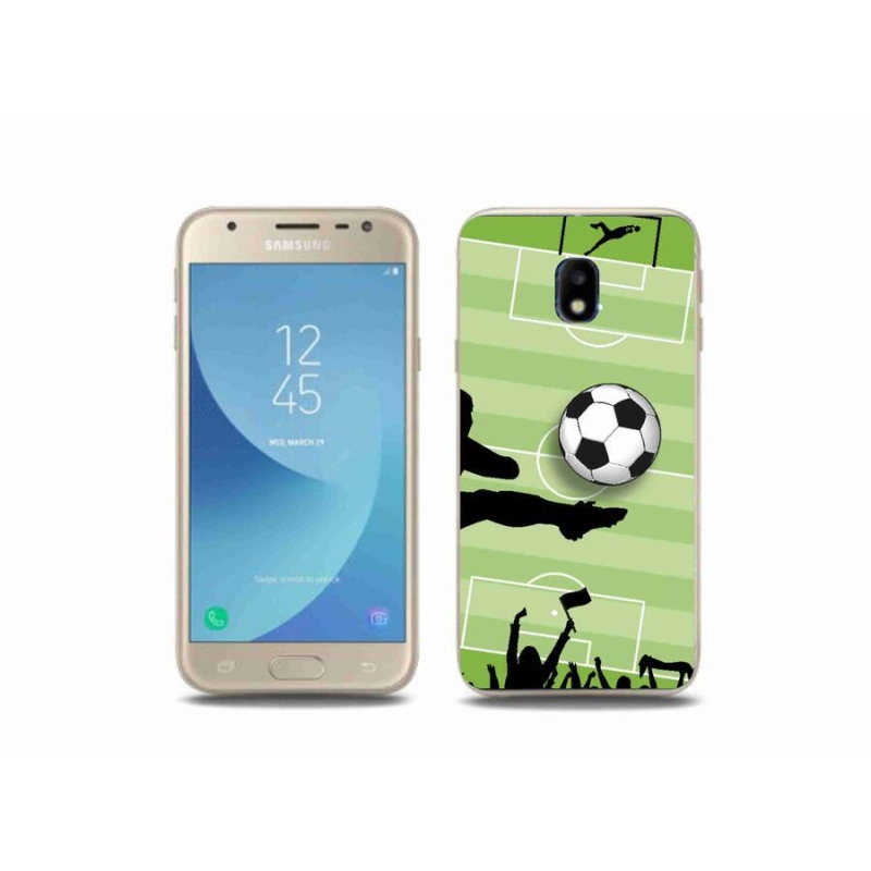 Gélový kryt mmCase na mobil Samsung Galaxy J3 (2017) - futbal 3