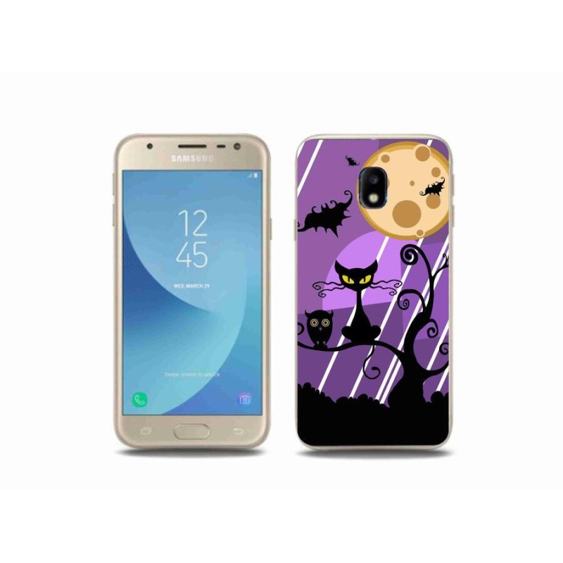 Gélový kryt mmCase na mobil Samsung Galaxy J3 (2017) - halloween