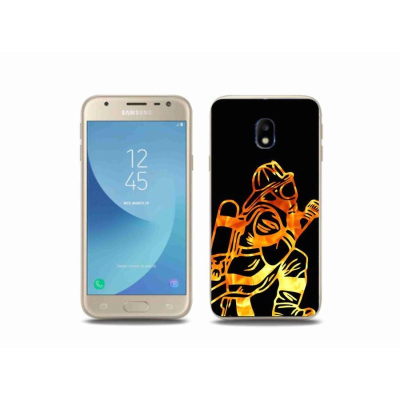 Gélový kryt mmCase na mobil Samsung Galaxy J3 (2017) - hasič 1