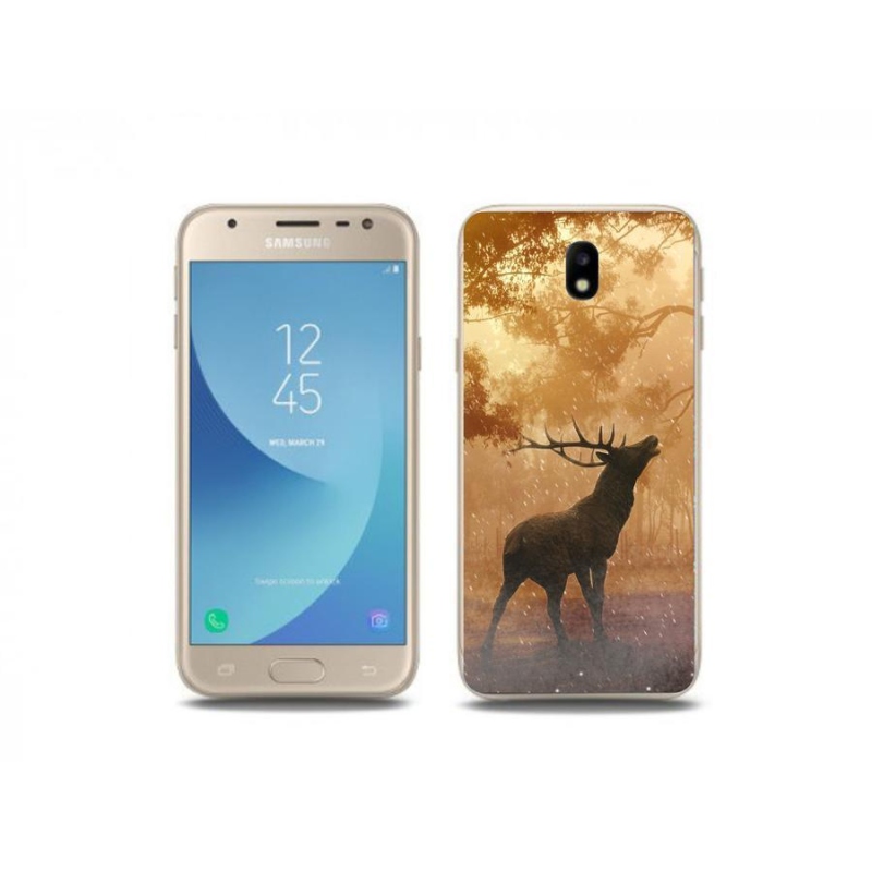 Gélový kryt mmCase na mobil Samsung Galaxy J3 (2017) - jeleň v ruji