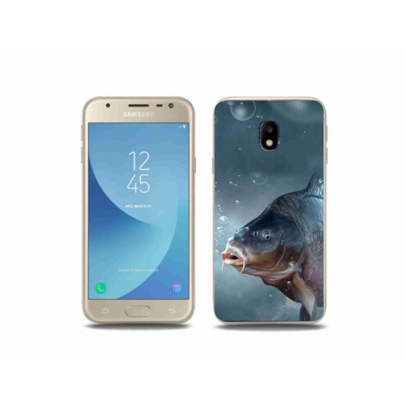 Gélový kryt mmCase na mobil Samsung Galaxy J3 (2017) - kapor a bublinky