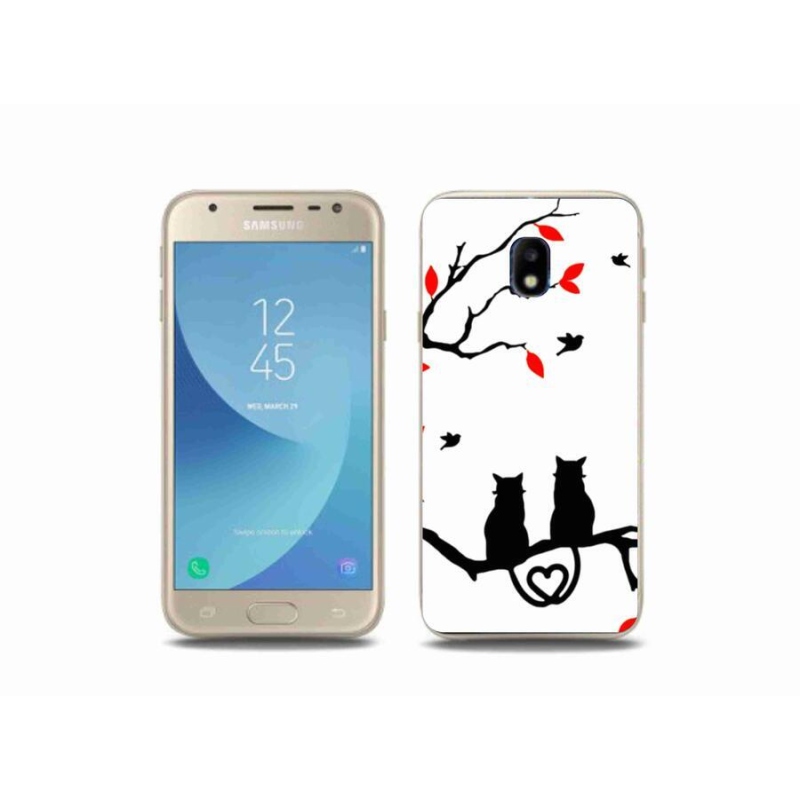 Gélový kryt mmCase na mobil Samsung Galaxy J3 (2017) - mačací láska