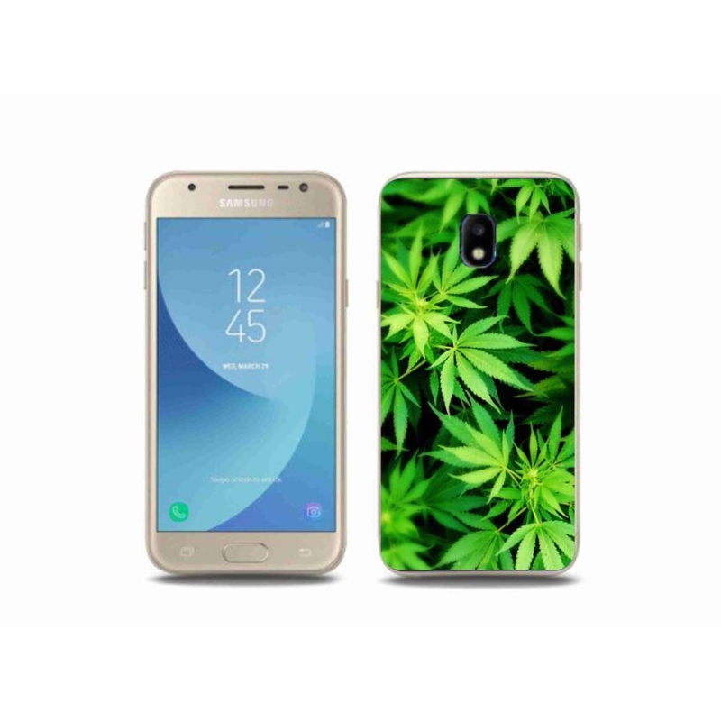 Gélový kryt mmCase na mobil Samsung Galaxy J3 (2017) - konope 3