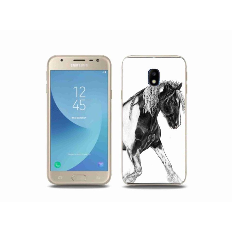 Gélový kryt mmCase na mobil Samsung Galaxy J3 (2017) - kôň