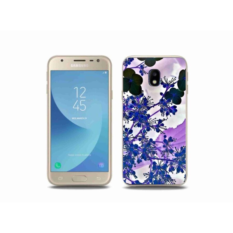 Gélový kryt mmCase na mobil Samsung Galaxy J3 (2017) - kvet hortenzie