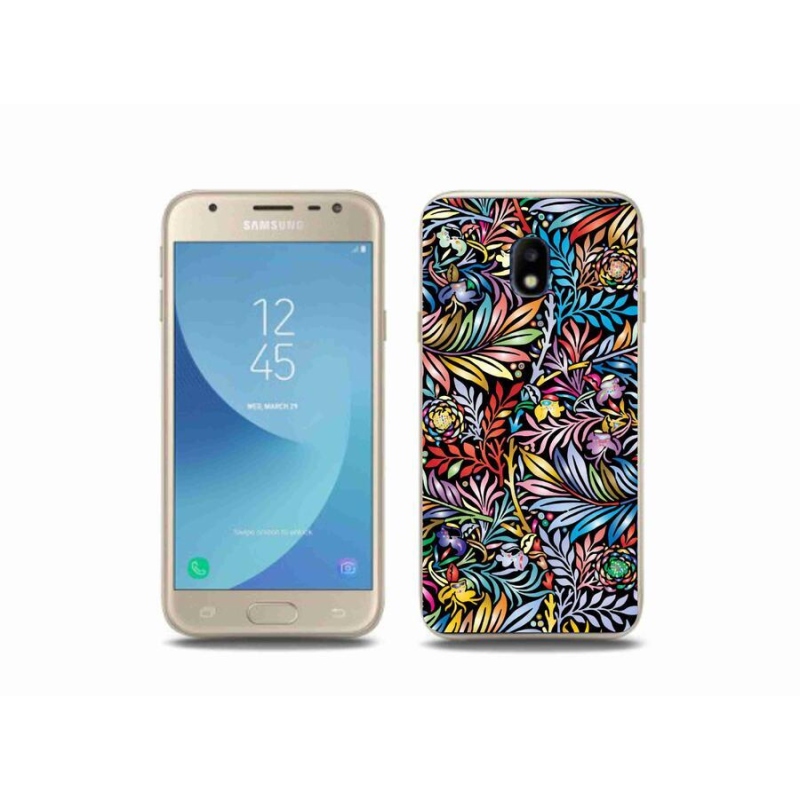 Gélový kryt mmCase na mobil Samsung Galaxy J3 (2017) - kvety 5