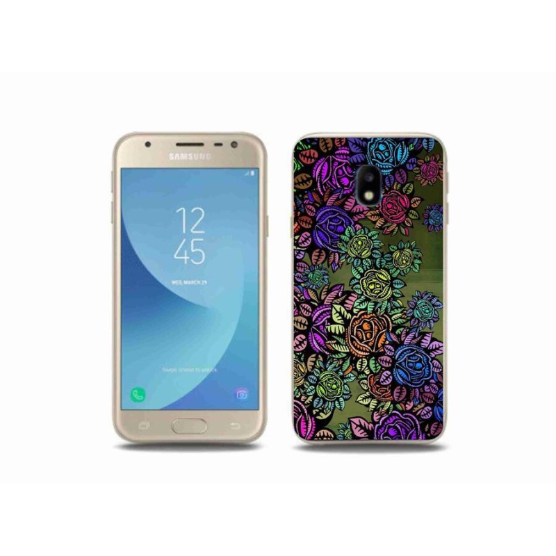 Gélový kryt mmCase na mobil Samsung Galaxy J3 (2017) - kvety 6