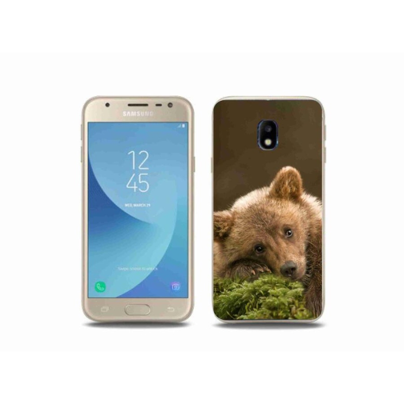 Gélový kryt mmCase na mobil Samsung Galaxy J3 (2017) - medveď