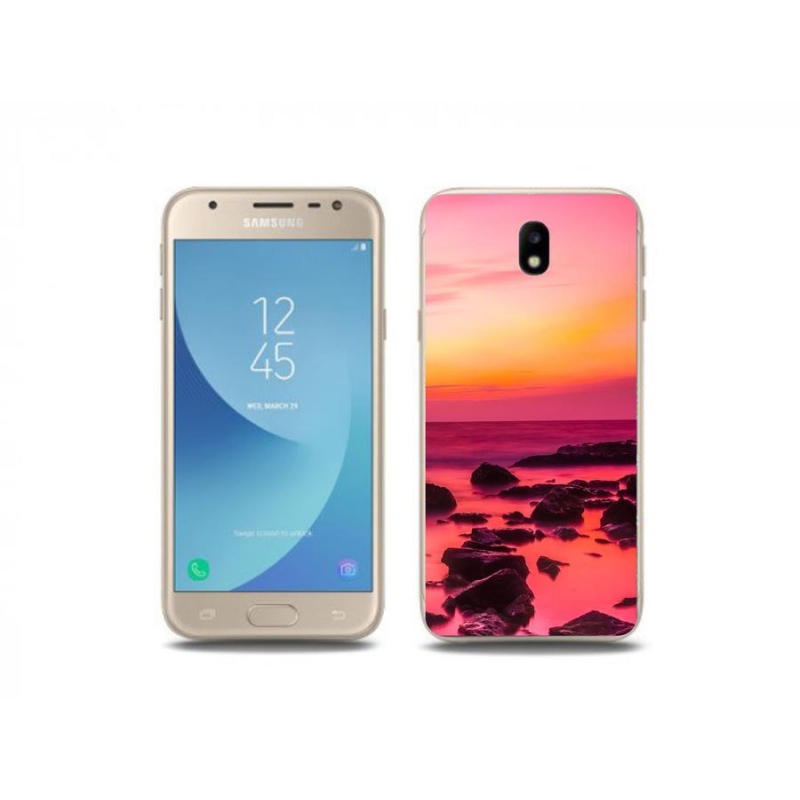 Gélový kryt mmCase na mobil Samsung Galaxy J3 (2017) - more a žiara