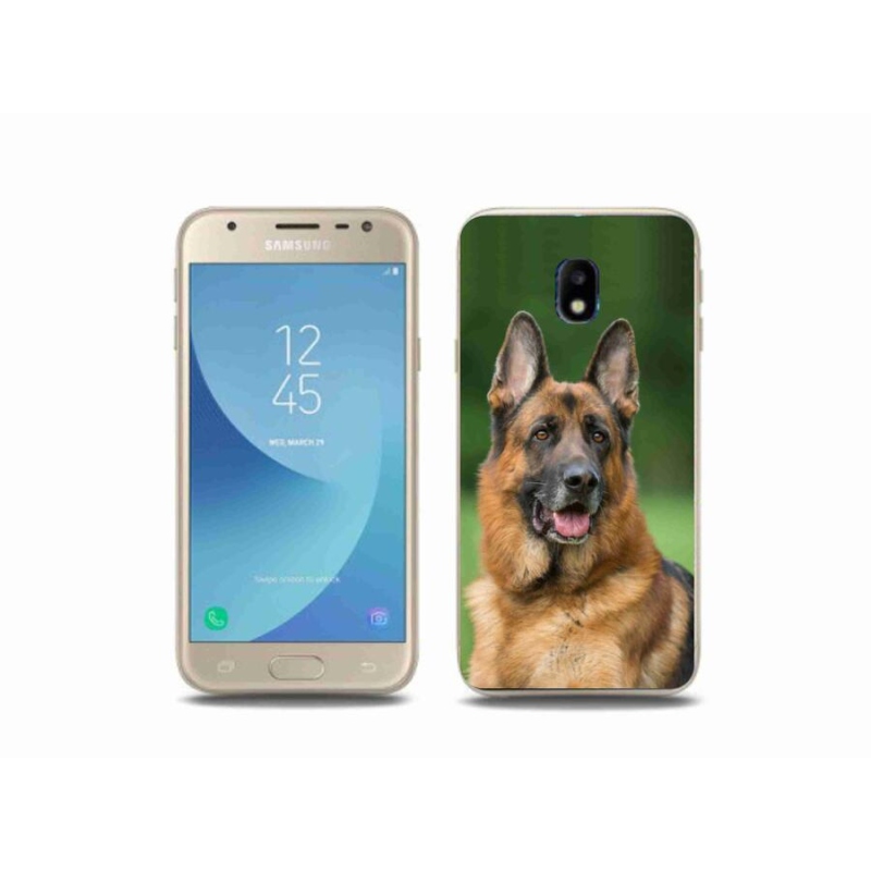 Gélový kryt mmCase na mobil Samsung Galaxy J3 (2017) - nemecký ovčiak