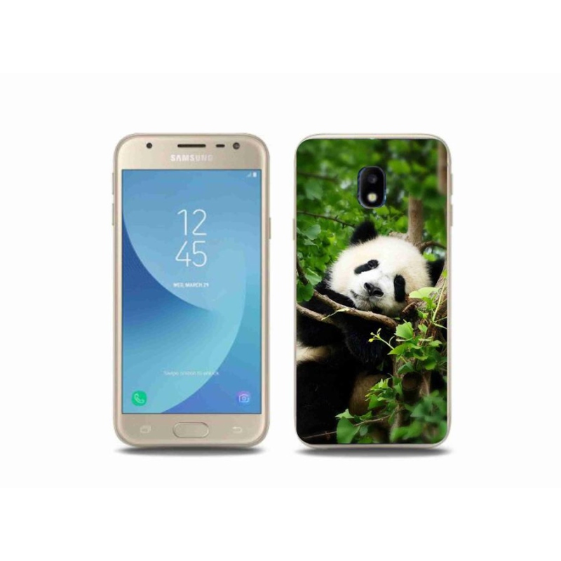 Gélový kryt mmCase na mobil Samsung Galaxy J3 (2017) - panda