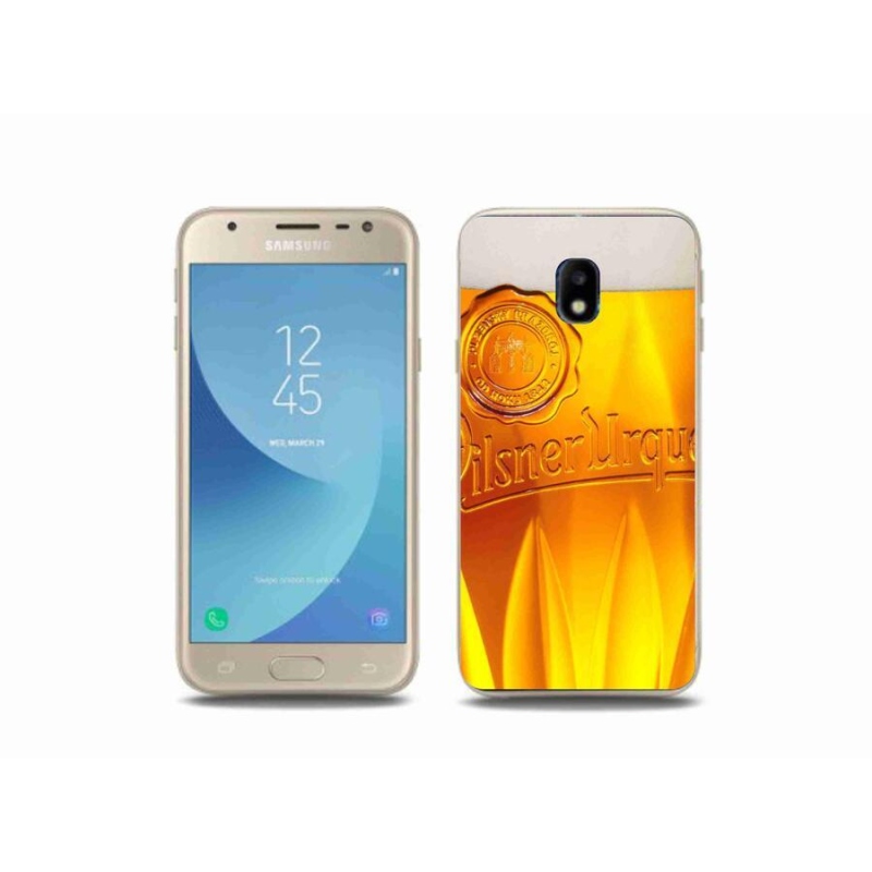 Gélový kryt mmCase na mobil Samsung Galaxy J3 (2017) - pivo