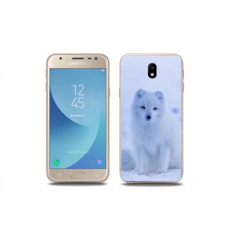 Gélový kryt mmCase na mobil Samsung Galaxy J3 (2017) - polárna líška