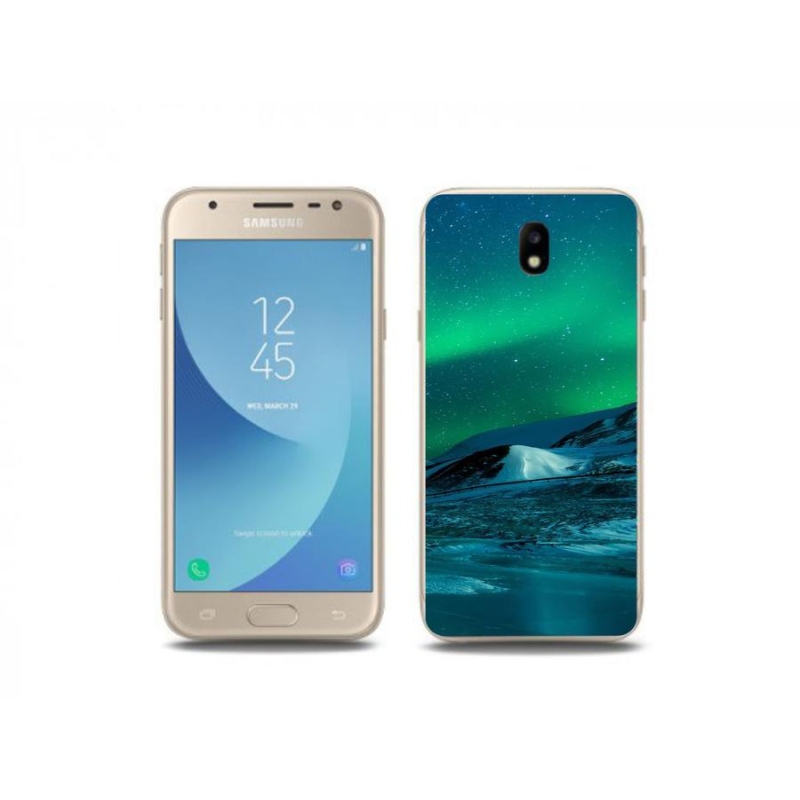 Gélový kryt mmCase na mobil Samsung Galaxy J3 (2017) - polárna žiara