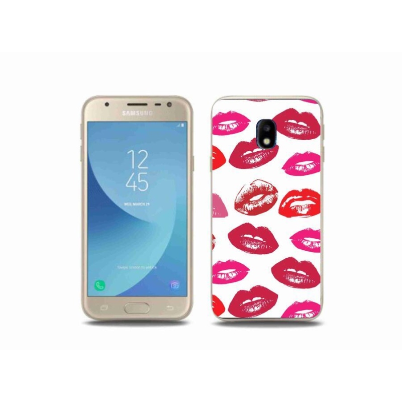 Gélový kryt mmCase na mobil Samsung Galaxy J3 (2017) - pery