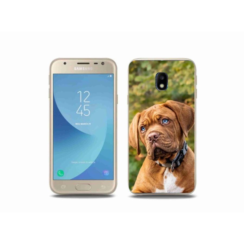 Gélový kryt mmCase na mobil Samsung Galaxy J3 (2017) - šteňa