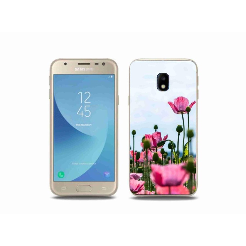 Gélový kryt mmCase na mobil Samsung Galaxy J3 (2017) - vlčí mak