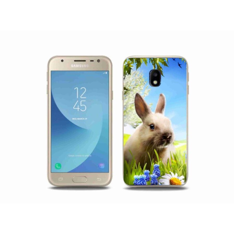 Gélový kryt mmCase na mobil Samsung Galaxy J3 (2017) - zajačik