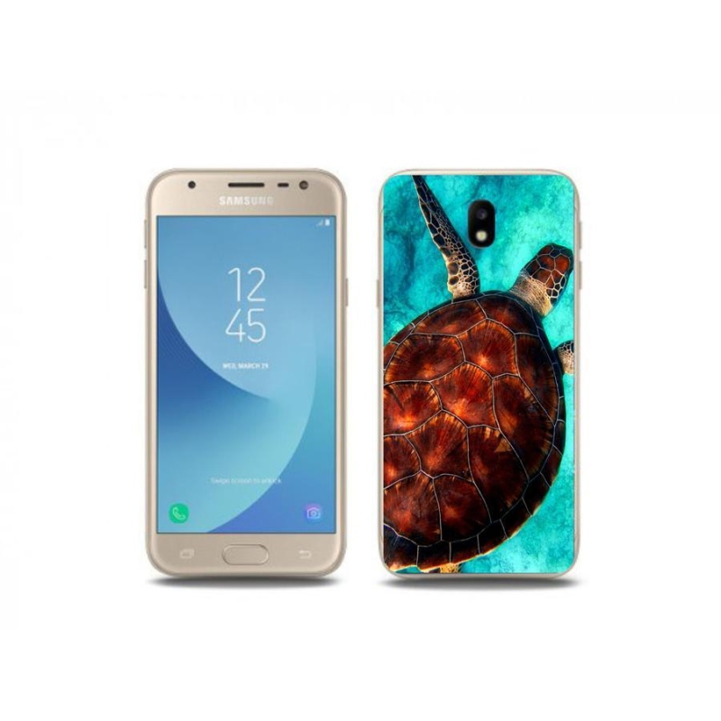 Gélový kryt mmCase na mobil Samsung Galaxy J3 (2017) - korytnačka