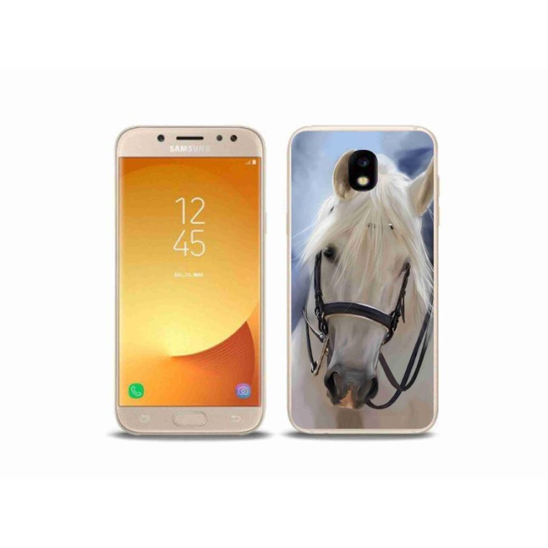 Gélový kryt mmCase na mobil Samsung Galaxy J5 (2017) - biely kôň