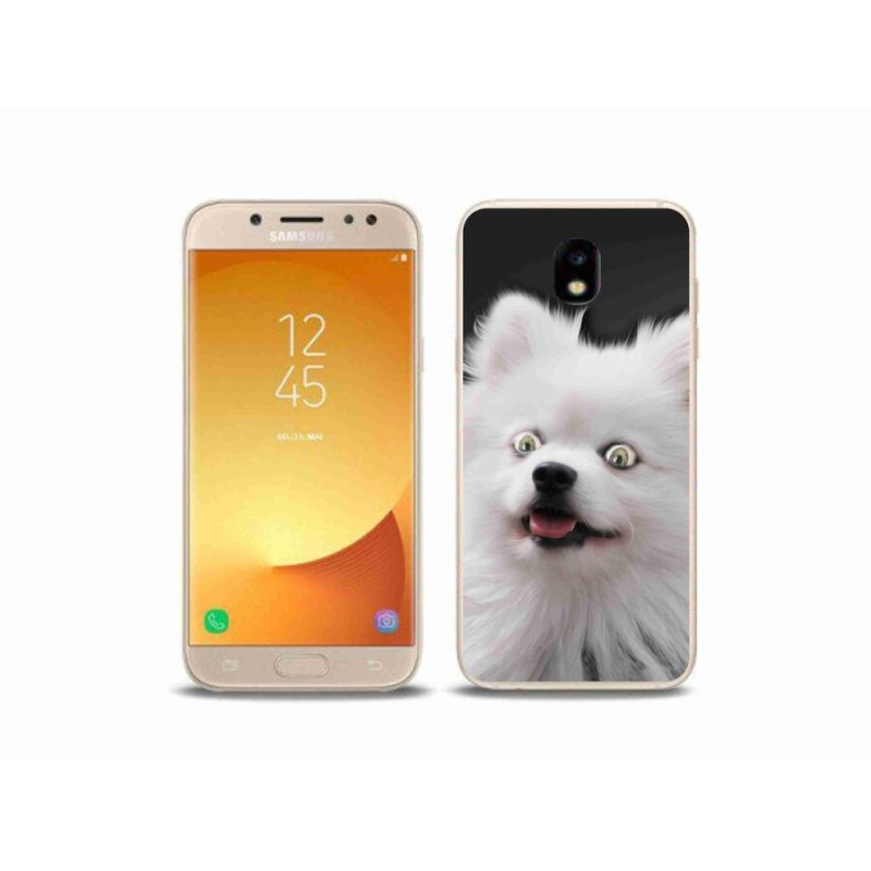 Gélový kryt mmCase na mobil Samsung Galaxy J5 (2017) - biely špic