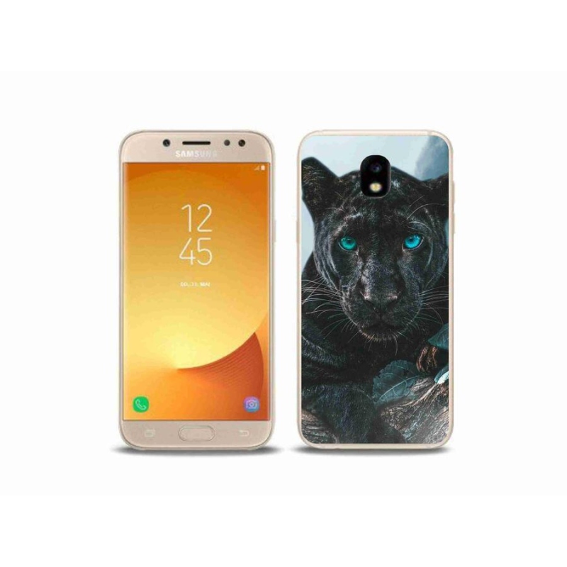 Gélový kryt mmCase na mobil Samsung Galaxy J5 (2017) - čierny panter