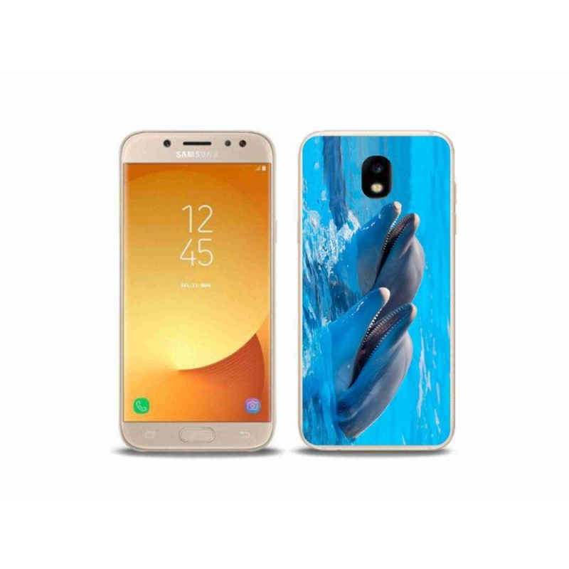 Gélový kryt mmCase na mobil Samsung Galaxy J5 (2017) - delfíny