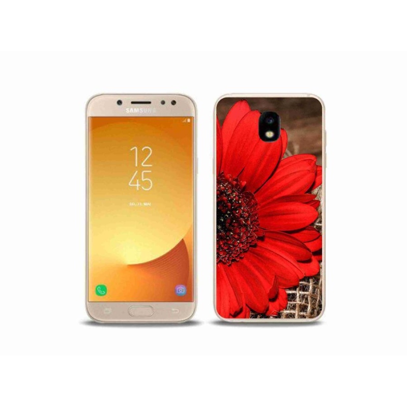 Gélový kryt mmCase na mobil Samsung Galaxy J5 (2017) - gerbera