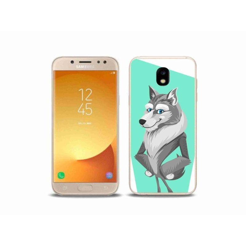 Gélový kryt mmCase na mobil Samsung Galaxy J5 (2017) - kreslený vlk