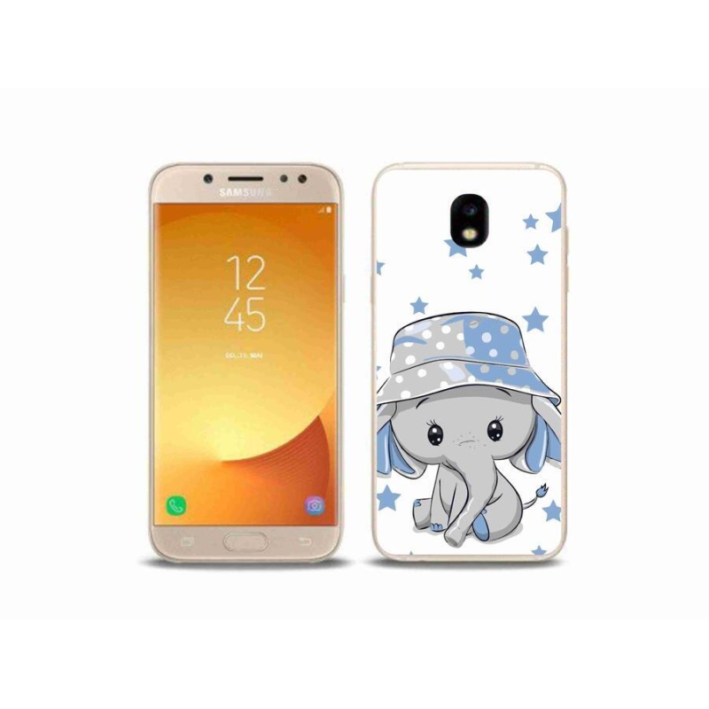 Gélový kryt mmCase na mobil Samsung Galaxy J5 (2017) - modrý slon