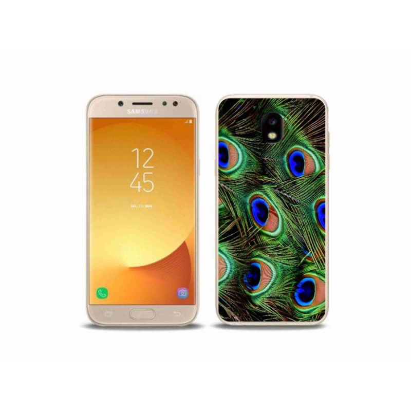 Gélový kryt mmCase na mobil Samsung Galaxy J5 (2017) - pávie perie