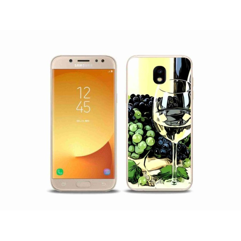 Gélový kryt mmCase na mobil Samsung Galaxy J5 (2017) - pohárik vína