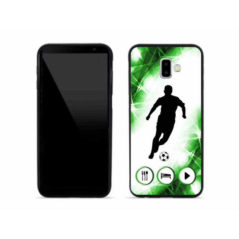 Gélový kryt mmCase na mobil Samsung Galaxy J6 Plus - futbalista