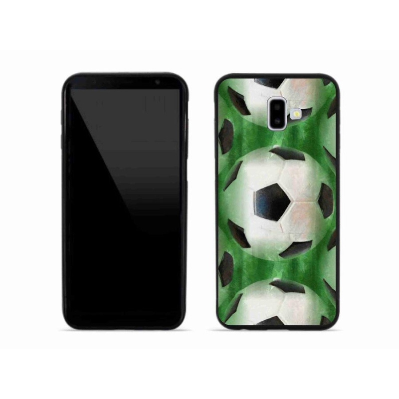 Gélový kryt mmCase na mobil Samsung Galaxy J6 Plus - futbalová lopta