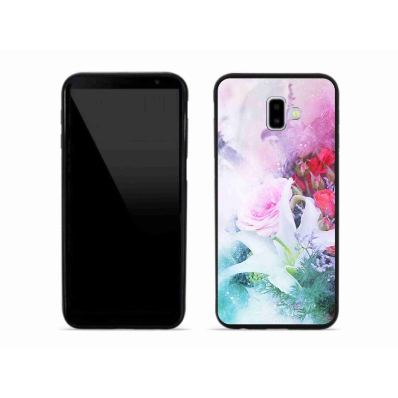 Gélový kryt mmCase na mobil Samsung Galaxy J6 Plus - kvety 4