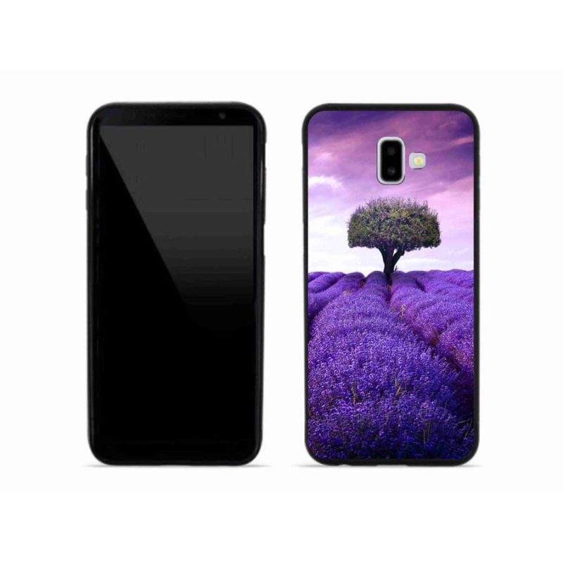 Gélový kryt mmCase na mobil Samsung Galaxy J6 Plus - levanduľová lúka