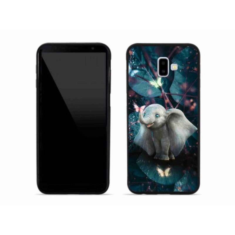 Gélový kryt mmCase na mobil Samsung Galaxy J6 Plus - roztomilý slon