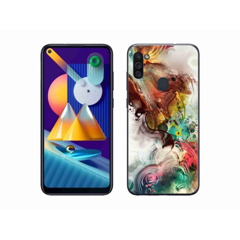 Gélový kryt mmCase na mobil Samsung Galaxy M11 - abstrakt 1