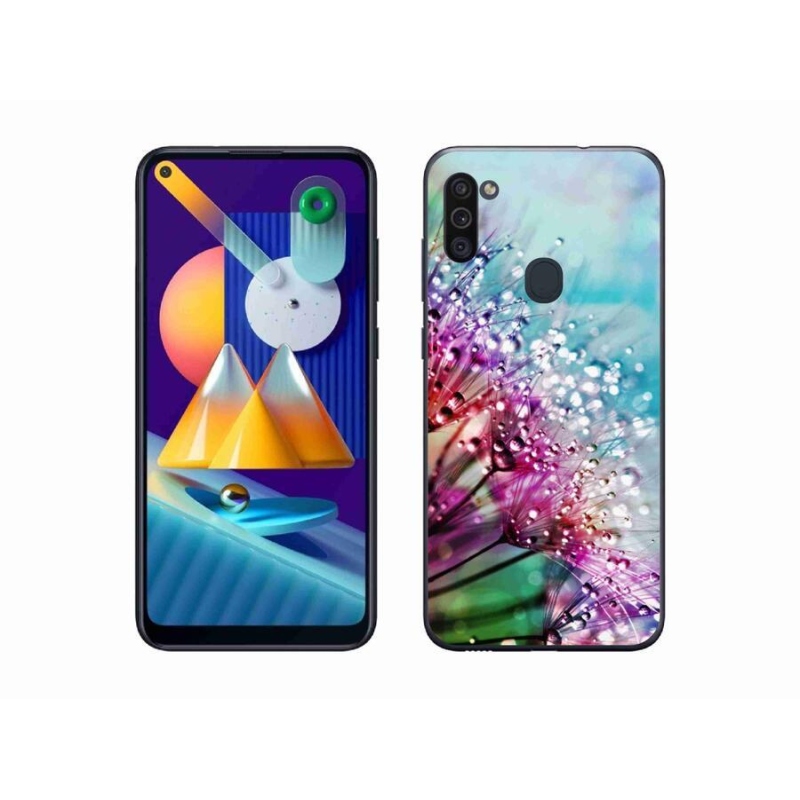 Gélový kryt mmCase na mobil Samsung Galaxy M11 - farebné kvety