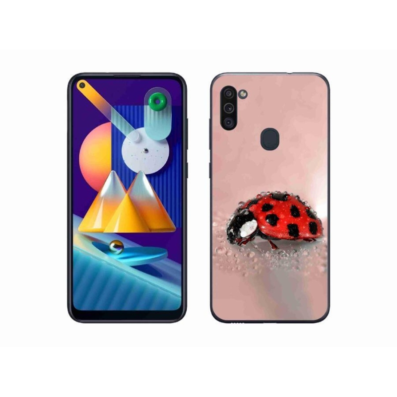 Gélový kryt mmCase na mobil Samsung Galaxy M11 - lienka