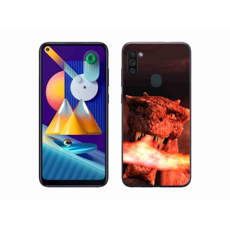 Gélový kryt mmCase na mobil Samsung Galaxy M11 - drak