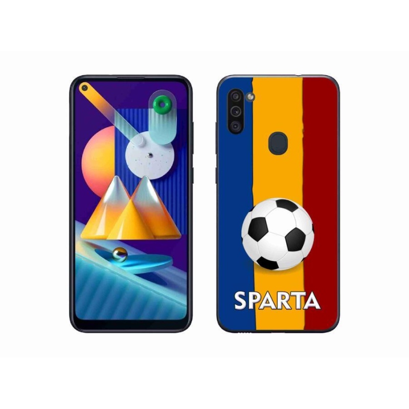 Gélový kryt mmCase na mobil Samsung Galaxy M11 - futbal 1