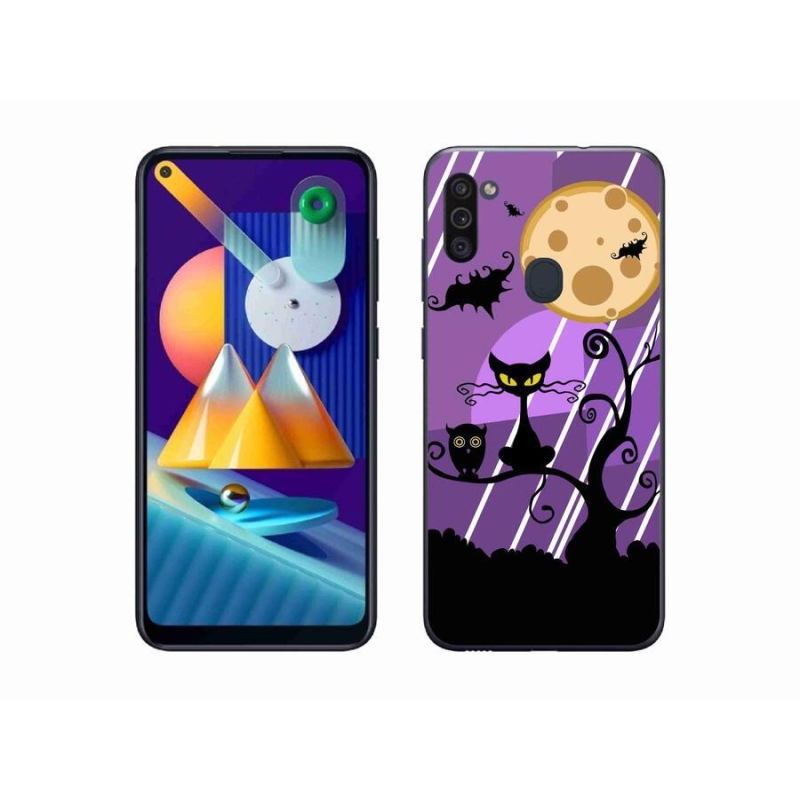 Gélový kryt mmCase na mobil Samsung Galaxy M11 - halloween