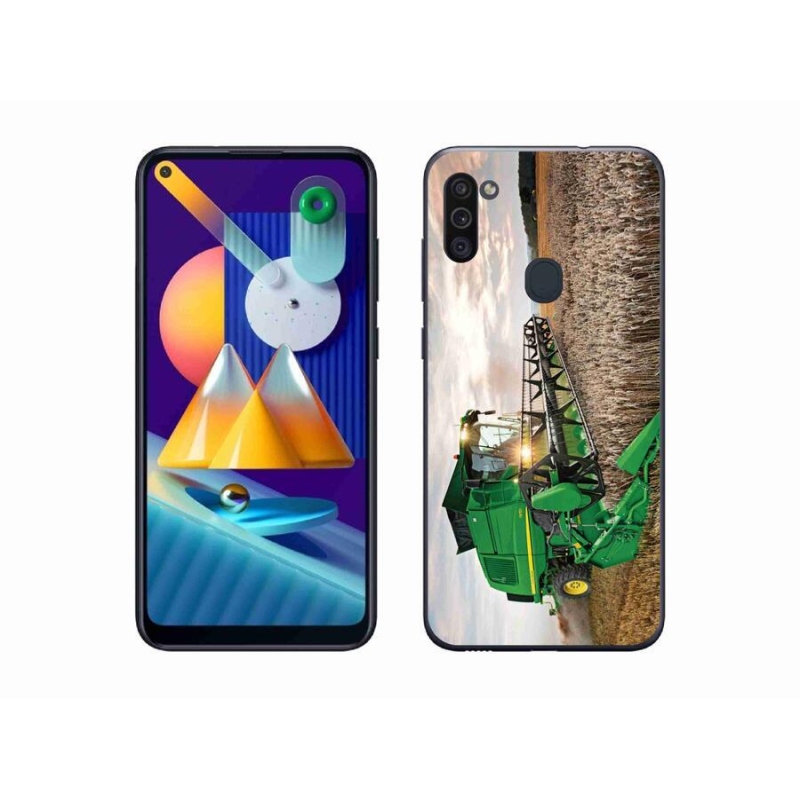 Gélový kryt mmCase na mobil Samsung Galaxy M11 - kombajn