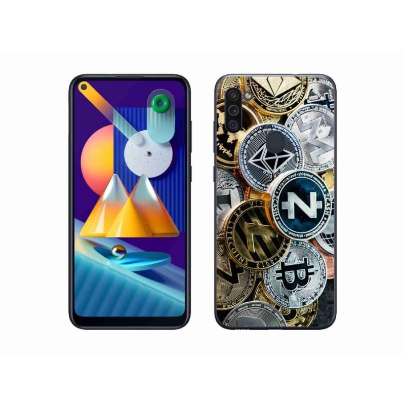 Gélový kryt mmCase na mobil Samsung Galaxy M11 - kryptomena