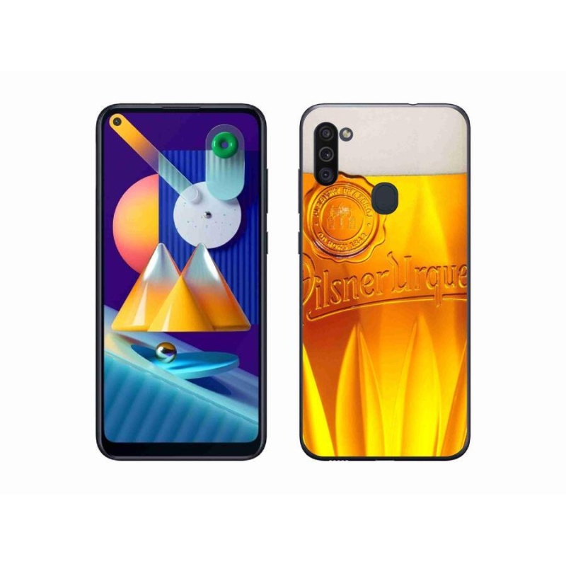 Gélový kryt mmCase na mobil Samsung Galaxy M11 - pivo